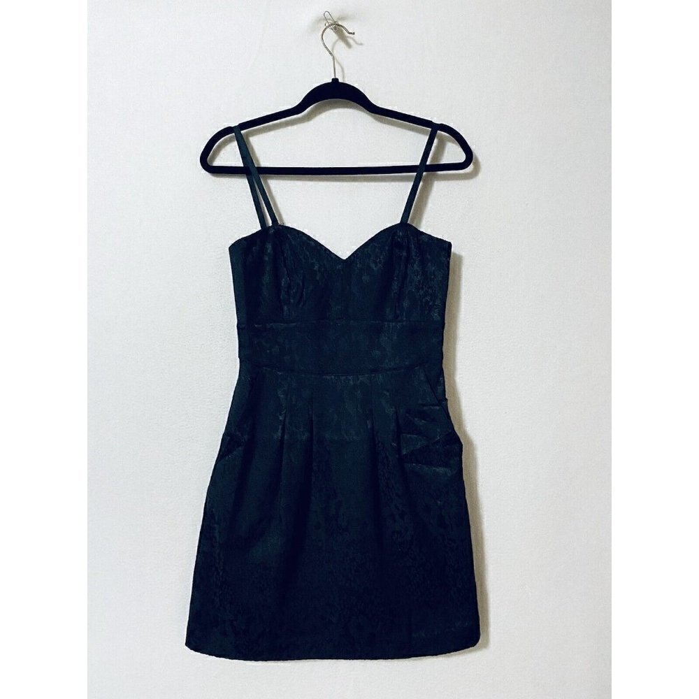 Walter by Walter Baker Womens Small S Convertible Strap Black Floral Dress
